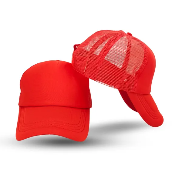 Red_Breathable_Mesh,_Adjustable_Snapback_Baseball_Cap_For_Men_Women