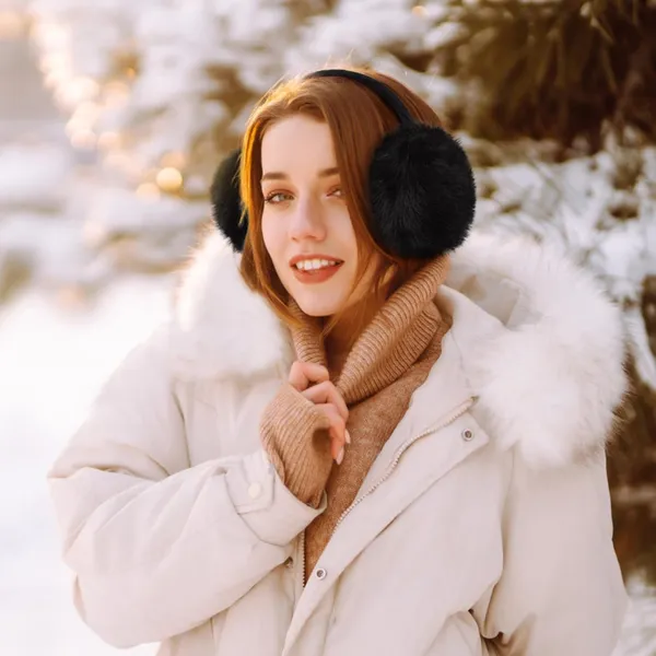 Black_Faux_Fur_Cozy_Winter_Foldable_Earmuffs_For_Girls