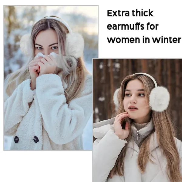 White_Faux_Fur_Cozy_Winter_Foldable_Earmuffs_For_Girls