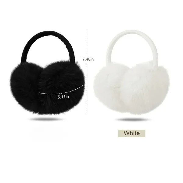 White_Faux_Fur_Cozy_Winter_Foldable_Earmuffs_For_Girls