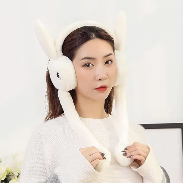 Cream_Cute_Plush_Animal_Ear_Warmers_For_Women_&_Girls