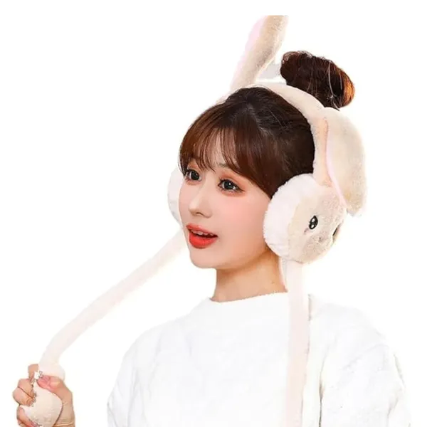 Cream_Cute_Plush_Animal_Ear_Warmers_For_Women_&_Girls