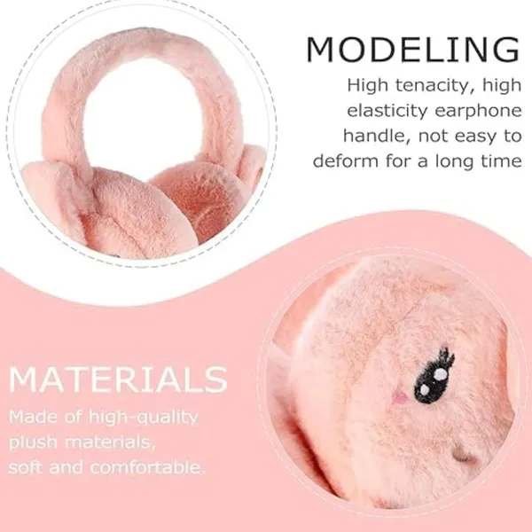 Pink_Cute_Plush_Animal_Ear_Warmers_For_Women_&_Girls