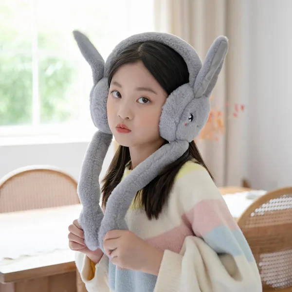 Silver_Cute_Plush_Animal_Ear_Warmers_For_Women_&_Girls