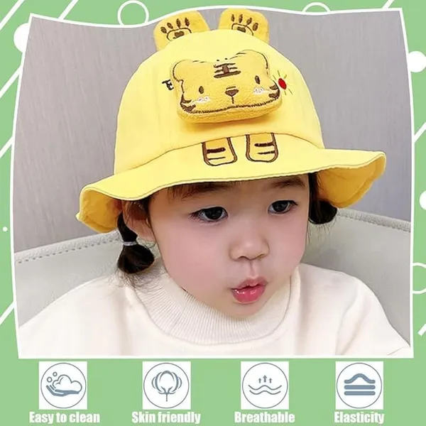 Yellow_Korean_Style_Cotton_Hat_For_Baby_Boys_&_Baby_Girls
