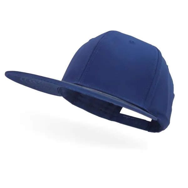 Navy_Waterproof_Polyester_Double_Layer_Baseball_Cap_For_Men_&_Women_(6_Panel_Breathable_Holes)