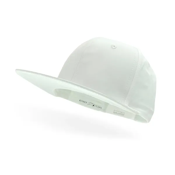 White_Waterproof_Polyester_Double_Layer_Baseball_Cap_For_Men_&_Women_(6_Panel_Breathable_Holes)
