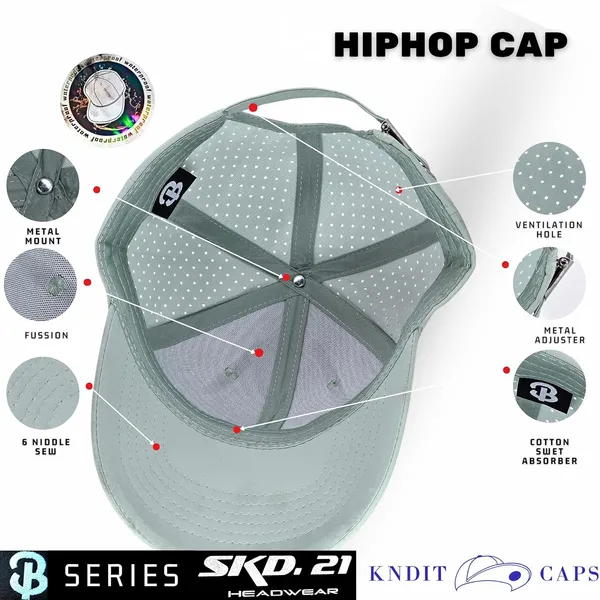 Pista_Waterproof_Polyester_Double_Layer_Baseball_Cap_For_Men_&_Women_(4_Panel_Breathable_Holes)