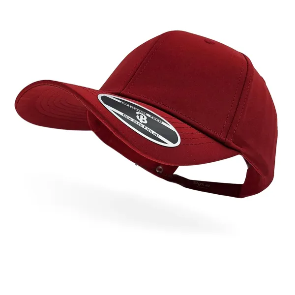 Red_Waterproof_Polyester_Double_Layer_Baseball_Cap_For_Men_&_Women_(6_Panel_Breathable_Holes)