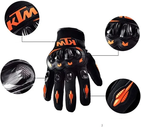 Black_&_Orange_Full_Finger_Pro-Biker_Racing_Gloves_For_Men_&_Women