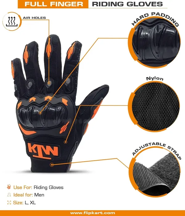 Black_&_Orange_Full_Finger_Pro-Biker_Racing_Gloves_For_Men_&_Women