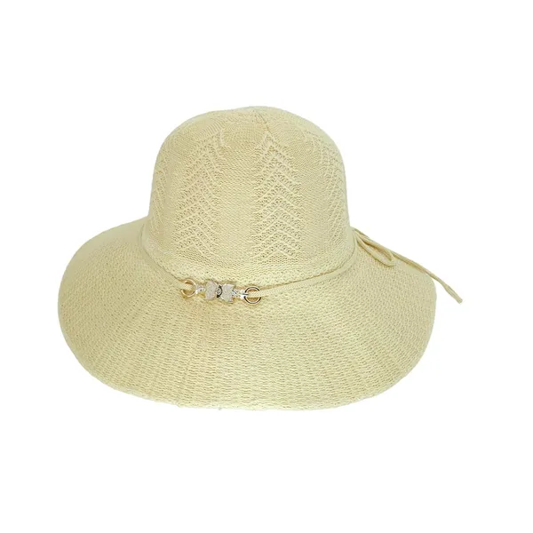 Cream_Adorable_Floral_UV-Protected_Floppy_Wide_Brim_Fedora_Hat_For_Girls