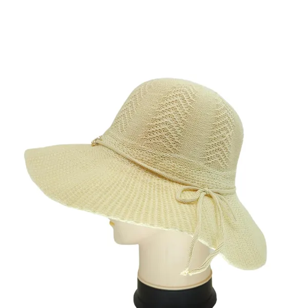 Cream_Adorable_Floral_UV-Protected_Floppy_Wide_Brim_Fedora_Hat_For_Girls