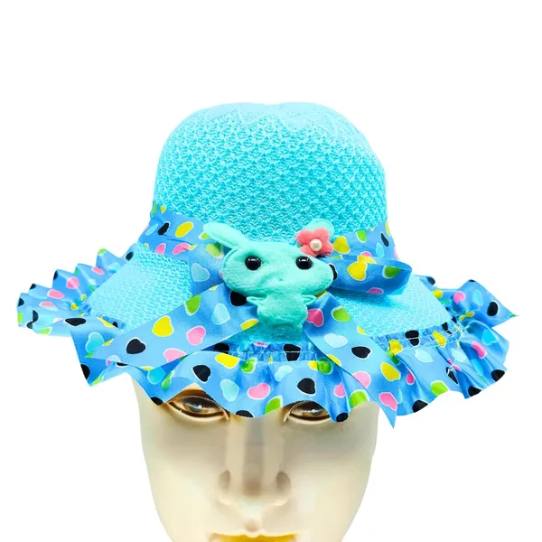 Blue_Wide_Brim_Sun_Fedora_Hat_For_For_Boys_&_Girls