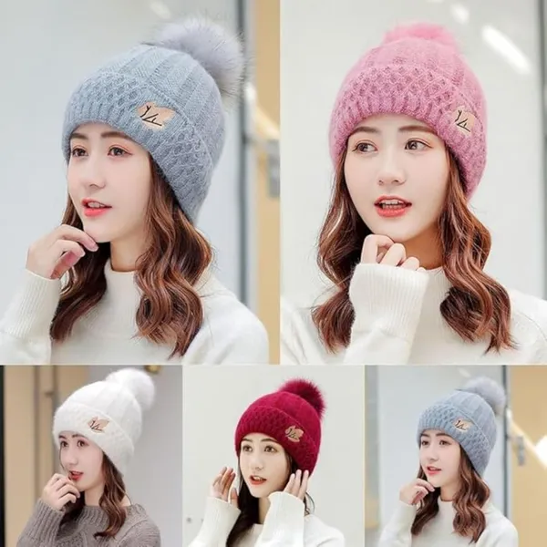 Camel_Eyelash_Embroidered_Beanie_With_Pom-Pom_For_Women