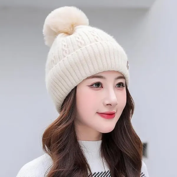 Cream_Soft_Warm_Beanie_For_Women_&_Girls