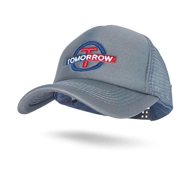 Charcoal_Adjustable_Breathable_Mesh_Snapback_Unisex_Trucker_Hat