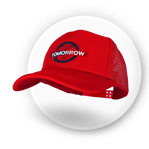 Maroon_Adjustable_Breathable_Mesh_Snapback_Unisex_Trucker_Hat