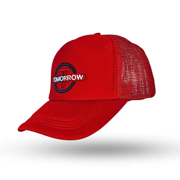 Maroon_Adjustable_Breathable_Mesh_Snapback_Unisex_Trucker_Hat