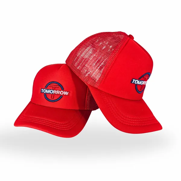 Maroon_Adjustable_Breathable_Mesh_Snapback_Unisex_Trucker_Hat
