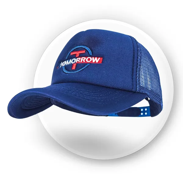 Navy_Adjustable_Breathable_Mesh_Snapback_Unisex_Trucker_Hat