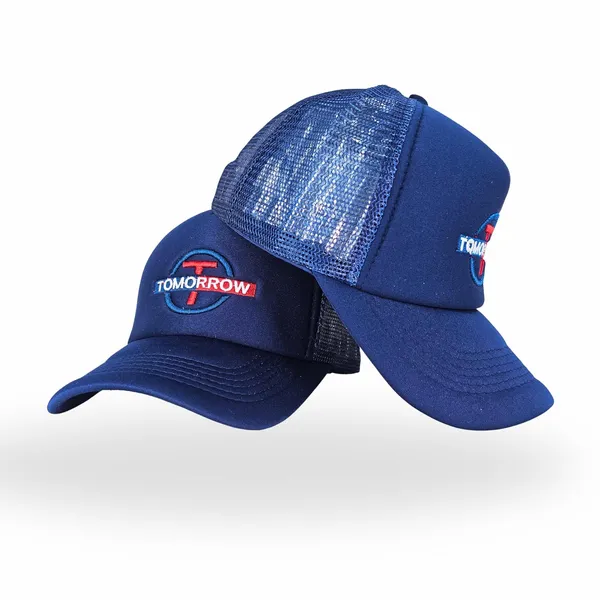 Navy_Adjustable_Breathable_Mesh_Snapback_Unisex_Trucker_Hat