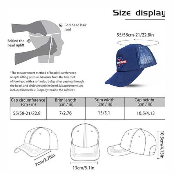 Navy_Adjustable_Breathable_Mesh_Snapback_Unisex_Trucker_Hat