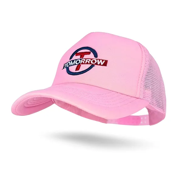 Pink_Adjustable_Breathable_Mesh_Snapback_Unisex_Trucker_Hat
