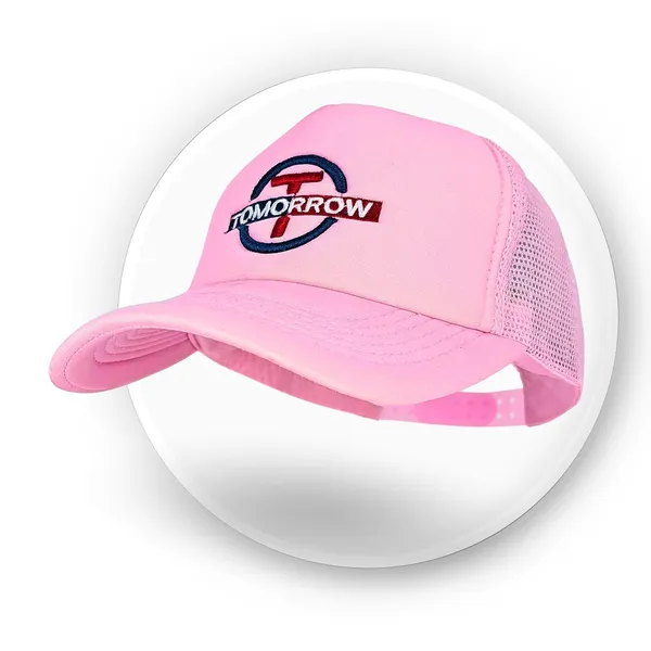 Pink_Adjustable_Breathable_Mesh_Snapback_Unisex_Trucker_Hat