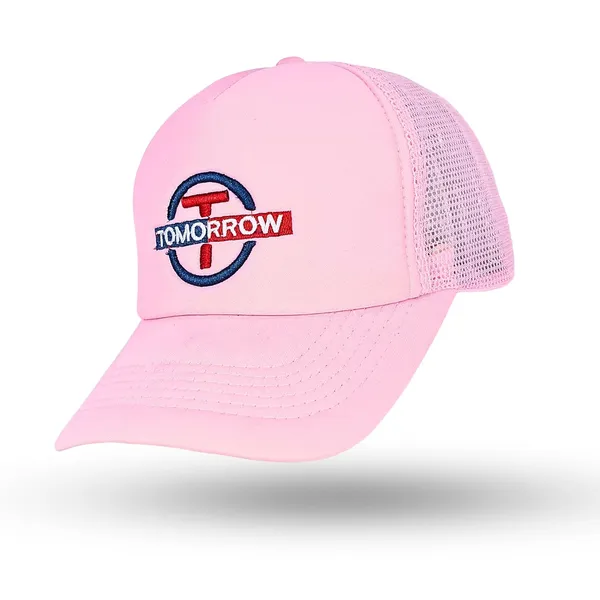 Pink_Adjustable_Breathable_Mesh_Snapback_Unisex_Trucker_Hat