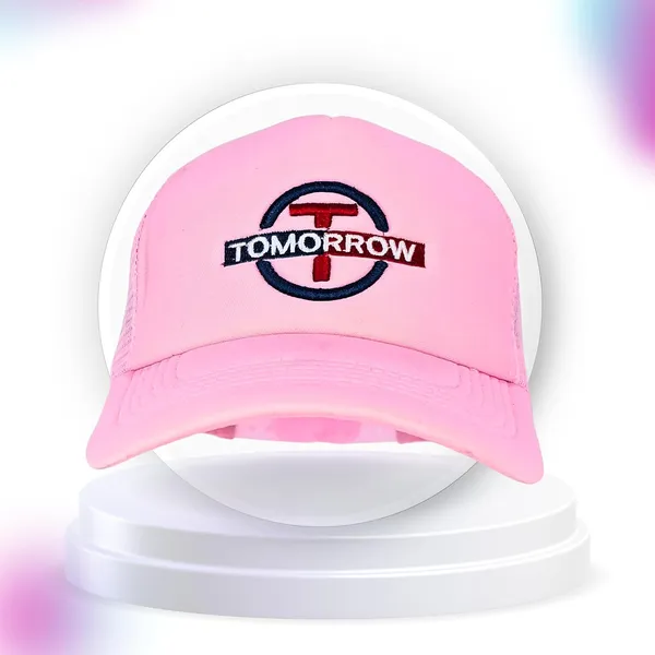 Pink_Adjustable_Breathable_Mesh_Snapback_Unisex_Trucker_Hat