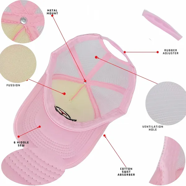 Pink_Adjustable_Breathable_Mesh_Snapback_Unisex_Trucker_Hat