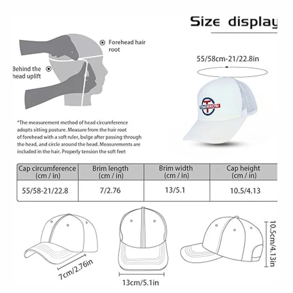 White_Adjustable_Breathable_Mesh_Snapback_Unisex_Trucker_Hat