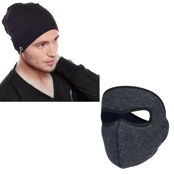 Black_&_Charcoal_Knitted_Cotton_Ring_Hat_And_Skull_Cap