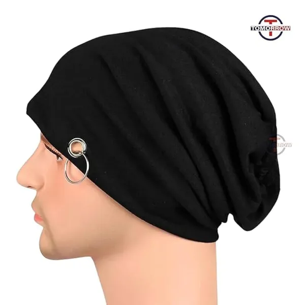 Black_&_Silver_Knitted_Cotton_Ring_Hat_And_Skull_Cap