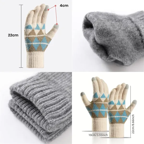 Cream_Touchscreen_Knitted_Wool_Soft_Lined_With_Wrist_Lace_Cosy_And_Stylish_Winter_Gloves_For_Men_&_Women