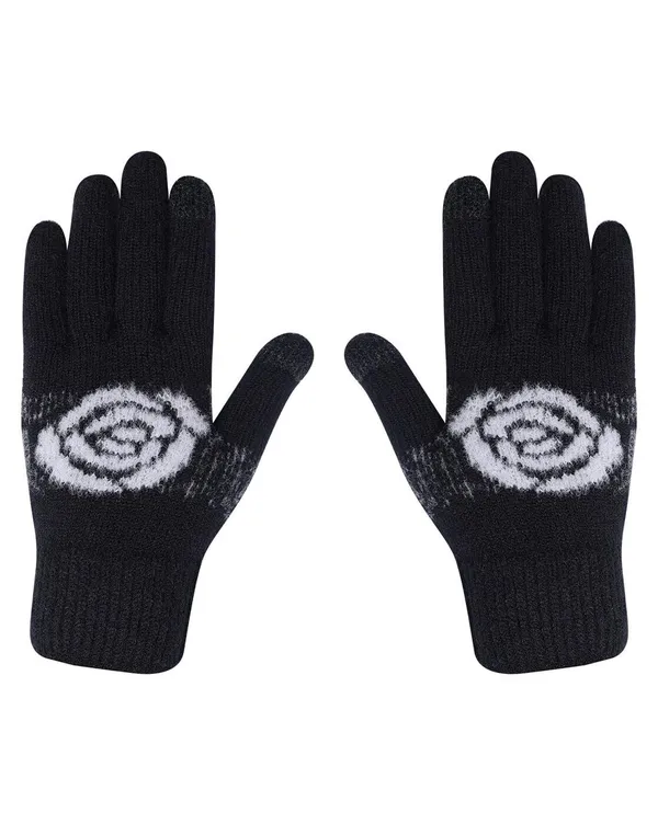 Black_Knitted_Touchscreen_Winter_Gloves_For_Women