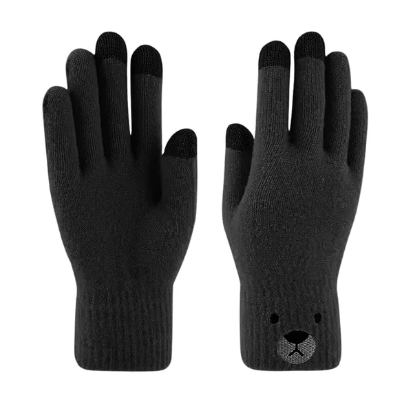 Black_Soft_Knit_Touchscreen_Winter_Gloves_For_Girls