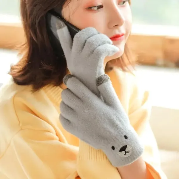 Grey_Soft_Knit_Touchscreen_Winter_Gloves_For_Girls