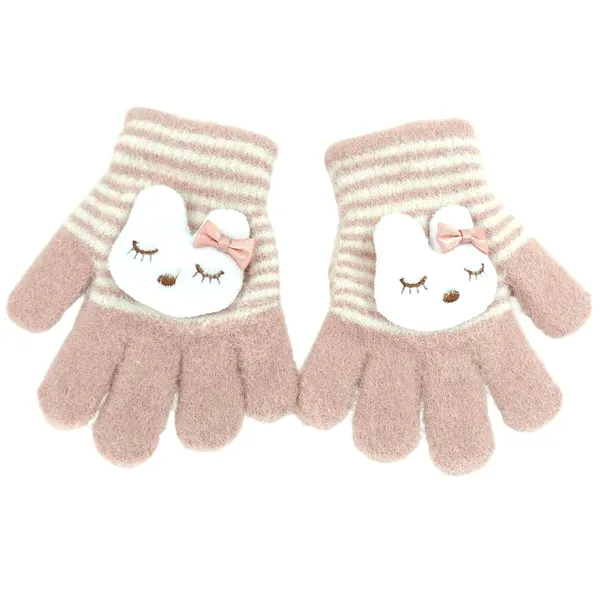 Pink_Animal_Print_Kids_Winter_Gloves_Thermal_Insulation_And_Soft_Fleece_Lining_Warm_Gloves