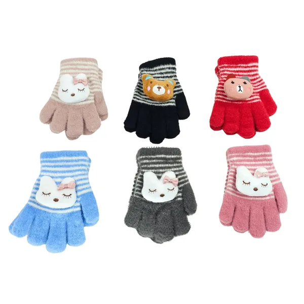 Pink_Animal_Print_Kids_Winter_Gloves_Thermal_Insulation_And_Soft_Fleece_Lining_Warm_Gloves