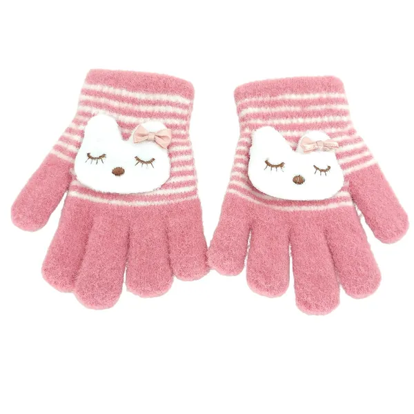 Pink_Animal_Print_Kids_Winter_Gloves_Thermal_Insulation_And_Soft_Fleece_Lining_Warm_Gloves