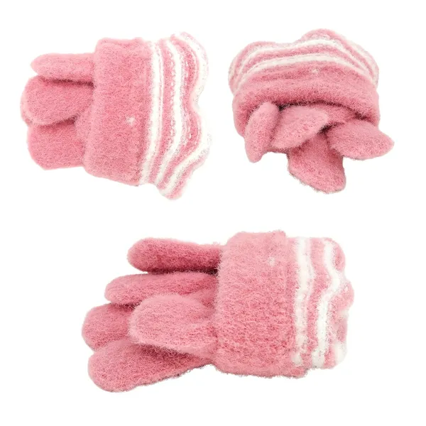 Pink_Animal_Print_Kids_Winter_Gloves_Thermal_Insulation_And_Soft_Fleece_Lining_Warm_Gloves