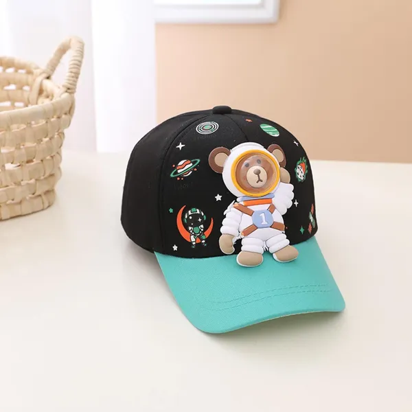 Black_Kids_Astronaut_Cap_Space_Theme_Hat_With_Cartoon_Bear