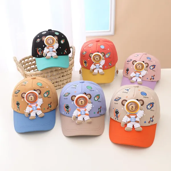 Blue_Kids_Astronaut_Cap_Space_Theme_Hat_With_Cartoon_Bear