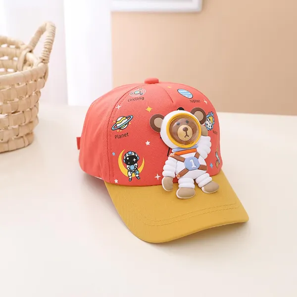 Red_Kids_Astronaut_Cap_Space_Theme_Hat_With_Cartoon_Bear