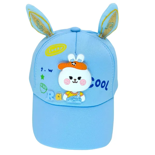 Blue_Cotton_Kids_Hat_With_Animal_Ears
