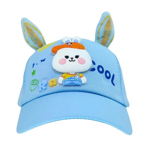 Blue_Cotton_Kids_Hat_With_Animal_Ears