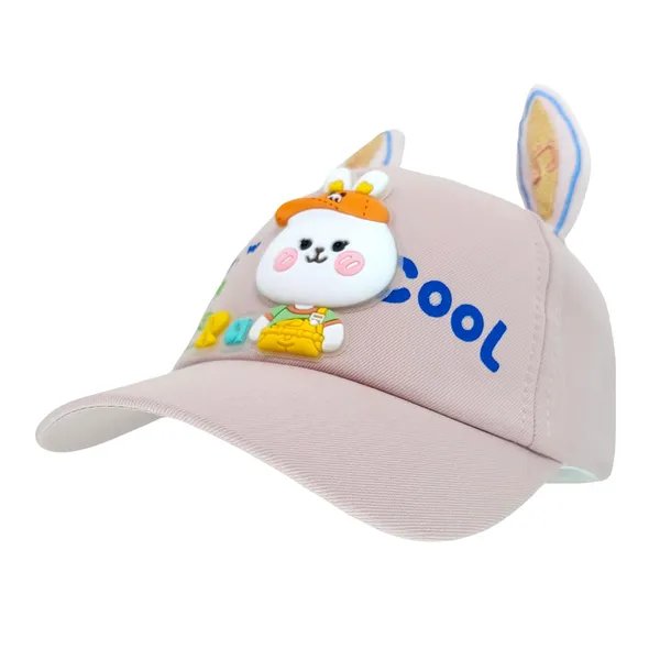 Pink_Cotton_Kids_Hat_With_Animal_Ears