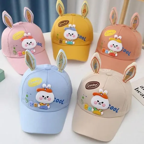 Pink_Cotton_Kids_Hat_With_Animal_Ears
